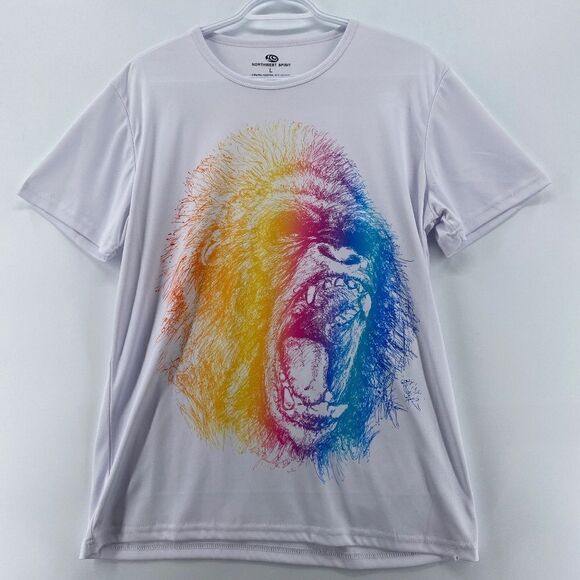 Northwest Spirit Graphic Tee Shirt White with Screaming Monkey Design Size Large - Picture 1 of 8